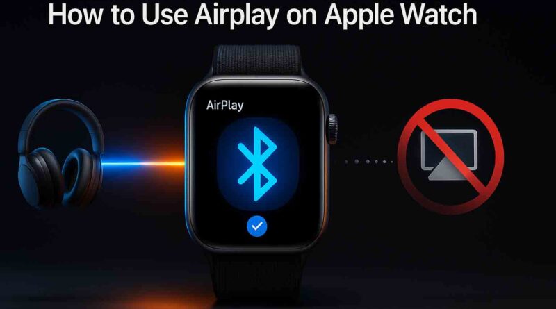 how to use airplay on apple watch