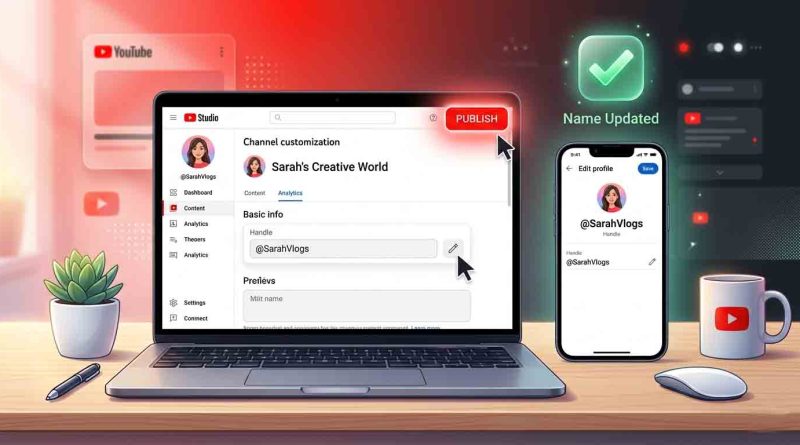 how to change youtube username
