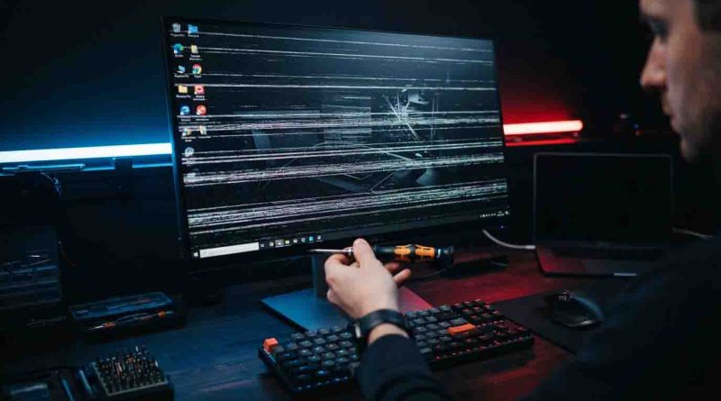 how to fix horizontal lines on computer screen