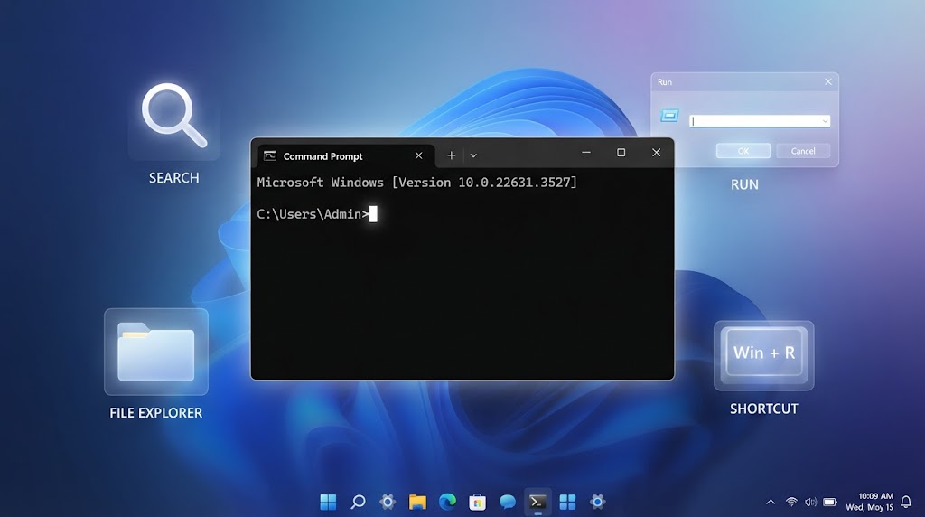 how to open a command prompt